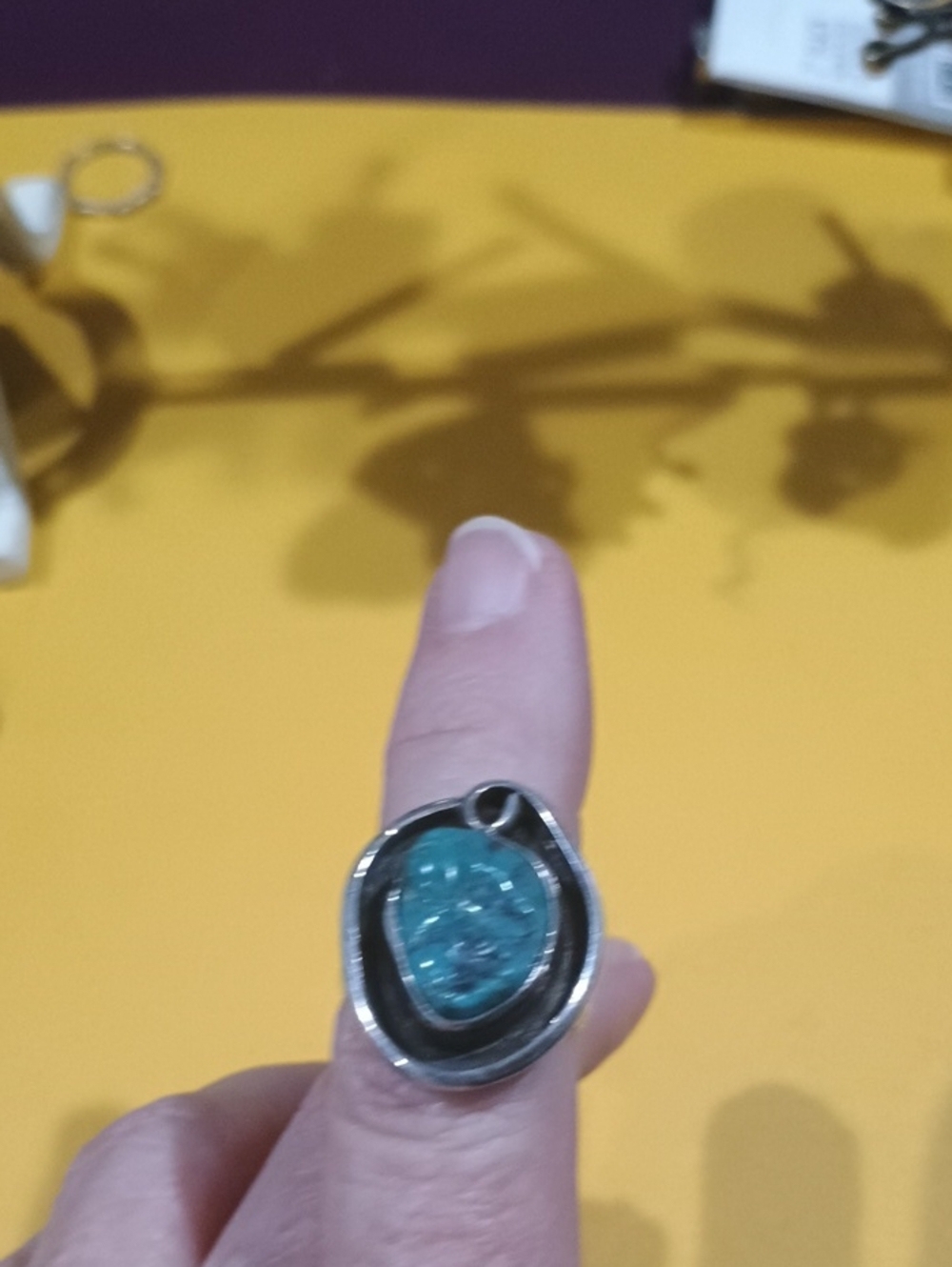 Silver Ring with Turquoise Stone